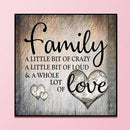 Full Cross Stitch 11CT Counted Family Love Embroidery DIY Handmade Needlework