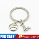 Creative Baseball Keychain Sports Men Women Charm Car Key Ring Pendants