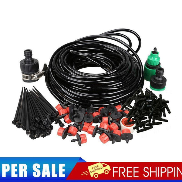 20m DIY Micro Drip Irrigation System Self Watering Garden Hose Kits
