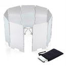Stove Wind Deflector 9Plates Foldable Camping Cook Wind G X7T4 K9U9 S3Q0
