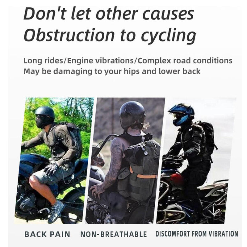 Motorcycle Seat Cushion Shock Absorption Motorbike Seat Pad Waterproof Gel Pad_