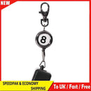 Snooker Pool Cue Chalk Holder Clips Keychain Portable Keyrings Drawing Belt Clip