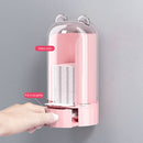 #A Automatic Cotton Pad Dispenser Wall Mounted Press Out Storage Holder for Vani