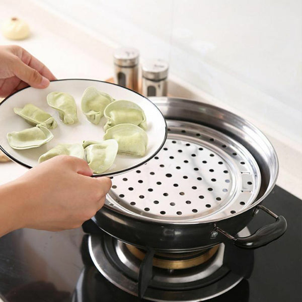 Dumpling Cookware Rack Durable  Steamer Three-leg Stainless Steel Tray Shelf