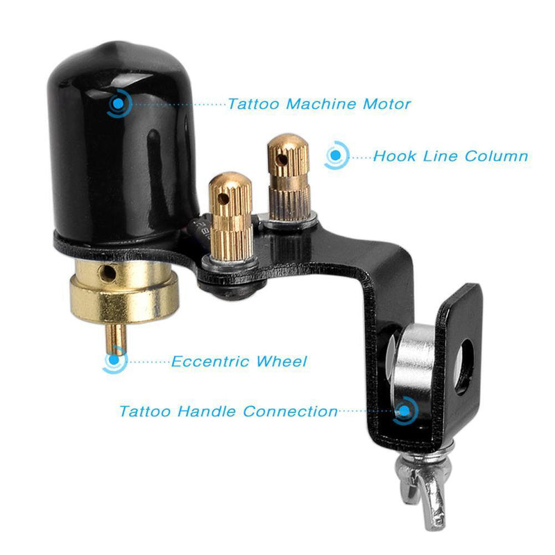 Pro Rotary Tattoo Machine Body Permanent Makeup Shader Motor Tools (Black) Newly