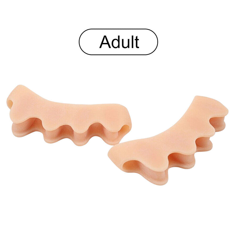 2pcs Toe Separator Corrector Hallux Valgus Straightener Treatment Foot Care