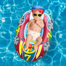 Car Shape Inflatable Swimming Ring Floating Ring with Steering Wheel (Blue)