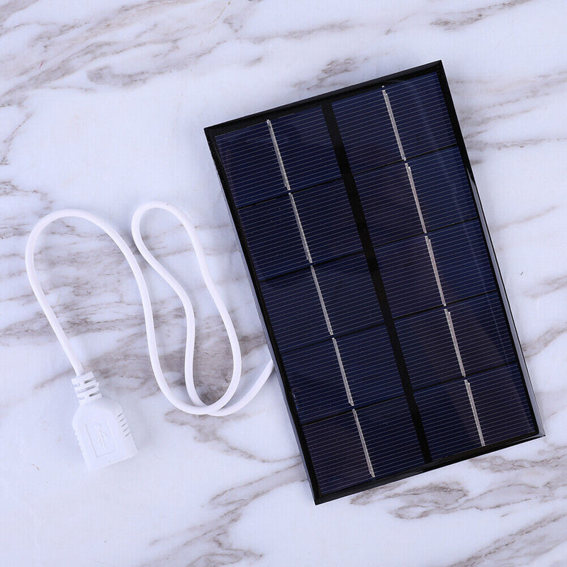 USB Solar Panel 5W 5V DIY Solar Charger 88x142mm for 3-5V Battery/Mobile Ph
