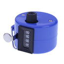 Clicker Counter 4 Digit Number Counters Plastic Shell Hand Held(Blue) Newly