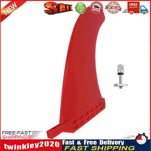 9in Surfing Tail Fin Removable Paddle Rudder Surfboard Stabilizer (Red) Newly