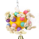 Hölzerne Papagei Vögel Spielzeug Spielzeug mit Glocken bunte Vogel Zubehör Papag