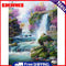 Mountain Stream Waterfall Full Square Diamond Embroidery Rhinestone Painting Art