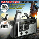 Reading Lamp Emergency Radio Dynamo Wind Up Solar Weather Radio Hand Crank