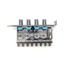 8 Channels 4 Knobs CPU Cooler PC Case Cooling Fan Speed Controller PCI Bracket
