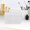 2 Compartments Cotton Pad Swab Storage Nail Art Gel Polish Remover Container Box