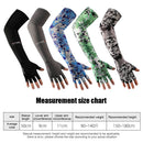 Sun Protection Half Fingers Ice Arm Sleeves Unisex Arm Cover (Camo Green) Newly