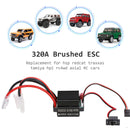 320A Waterproof Brushed ESC for HSP Redcat Traxxax Tamiya Hpi Axial RC Cars
