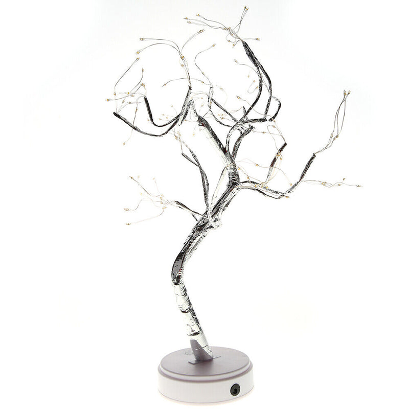 Fire Tree LED Table Lamp Copper Wire Fairy Night Light (108 LED Warm White)