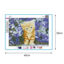 5D DIY Full Drill Diamond Painting Lovely Cat Cross Stitch Embroidery Rhine