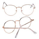 Care Oversized Metal Optical Glasses Spectacles Eyeglasses Frame Round Glasses