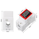SDM008 LCD Digital Wattmeter kWh Voltage Current Power Consumption Energy M