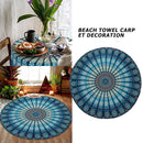 Outdoor Picnic Mat Round Holiday Beach Cushion Blanket Camping Boho Pad Shawl