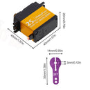 For R/C Car 25kg Waterproof High Speed Servo DS3225MG Metal Gear Digital Servo