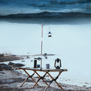 Detachable Lantern Stand Pole Outdoor Camping Light Hanger Holder (Walnut)