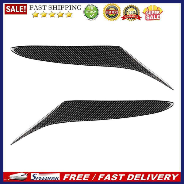 1 Pair Carbon Fiber Headlight Eyebrows Eyelids Cover Trim for Mazda RX-8 04