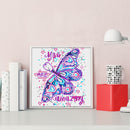 5D DIY Butterfly Luminous Diamond Painting Full Round Drill Home Decoration