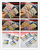 Cute Geometric Colourful Frosted Side Hair Clip Hairpins 3pcs Set BB Clips