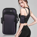 Waterproof Sport Arm Bag Armband Women Men Running Phone Case Pouch (Black)