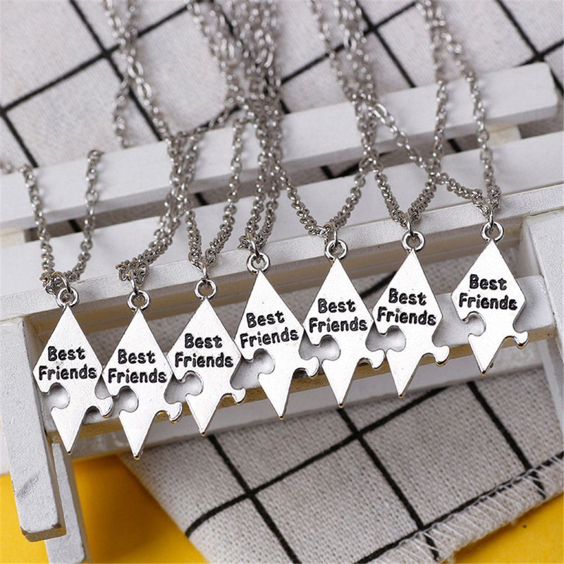 Star Choker Stitching Best Friend Necklace Puzzle Piece Bff Friendship Necklace