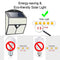 436 LED Solar Powered Lights Outdoor Bright PIR Motion Sensor Lamp (Single)