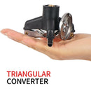 Outdoor Gas Stove Adapter Portable Camping Safety Convertor Triangle F3B1