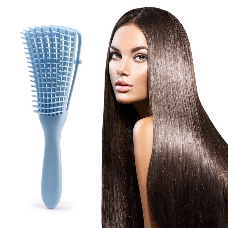 Detangling Hair Brush Massage Wet Comb Detangler Hairbrush (Light Blue) Newly