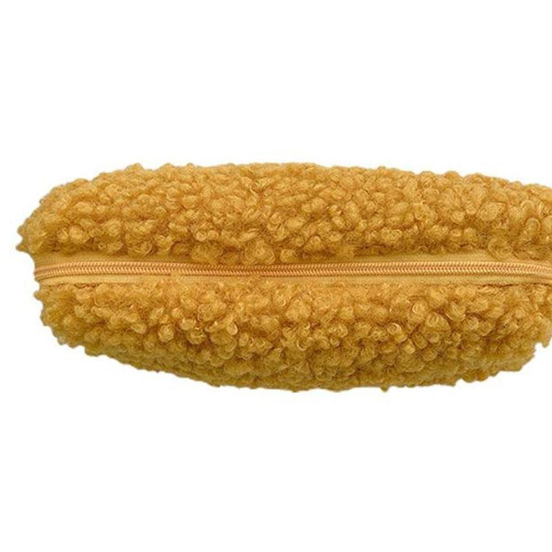 Stationery Storage Plush Pen Case Student School Pencil Organizer (Yellow)