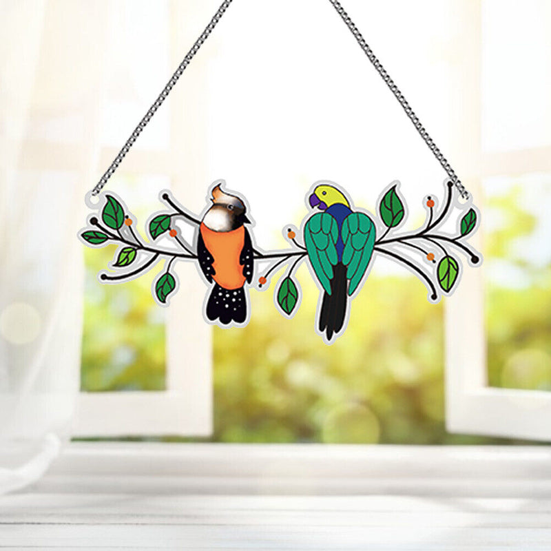 DIY Diamond Painting Craft Hanging Pendant Acrylic Birds Pendant Kit Ornament