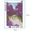 5D DIY Full Drill Diamond Painting Tree Waterfall Cross Stitch Embroidery
