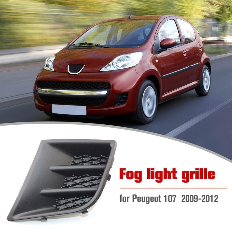 Car Fog Light Grille for Peugeot 107 09-12 Front Bumper Lamp Grill (Left)