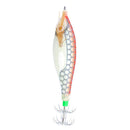 Luminous Artificial Jigs Fishing Lures Cuttlefish Catcher Tackle (Orange White)