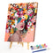 Paint By Numbers Girl Color Drawing DIY Wall Art Frameless Hand Painted Picture