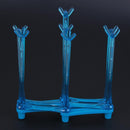 Glass Cup Bottle Drying Rack Drainer Shelf Holder Kitchen Organizer(Blue) Newly