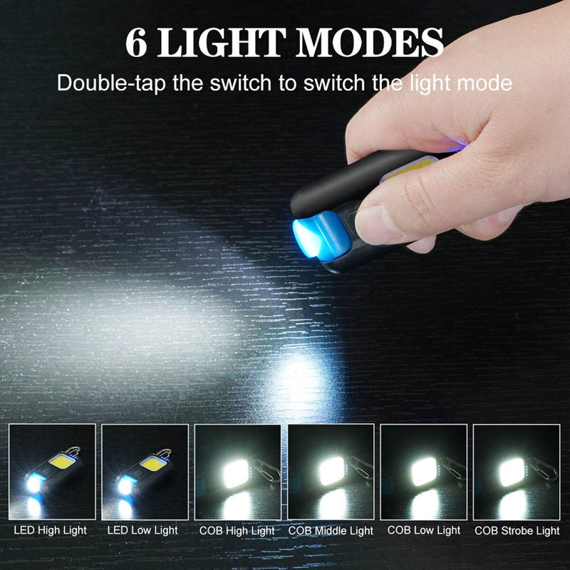 LED Keychain Light - Waterproof Outdoor Night Working Light for Night Camping
