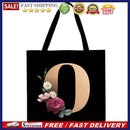 Alphabet flowers Printed Shoulder Shopping Bag Casual Large Tote Handbag O