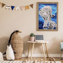 5D Rhinestone Pictures DIY Tigress Full Round Drill Diamond Painting Artwork Kit