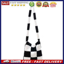 Plush Contrast Color Checkered Print Shoulder Bag Shopping Bags Large Handbags