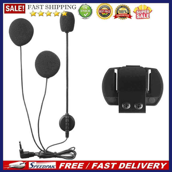 Motorcycle Helmet Bluetooth-compatible Intercom Stereo Headsets Clip for V4