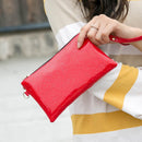 Women Zipper Shoulder Bag PU Sequins Crossbody Mini Clutch Wristlets/Red