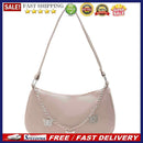 Retro Butterfly Chain Shoulder Underarm Bag Women Pure Color PU Leather Handbags